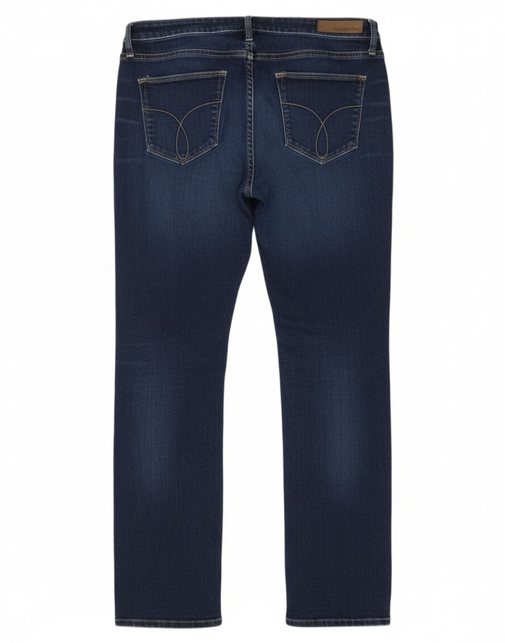 Calvin Klein Womens Straight Jeans W30 L32 Navy Blue