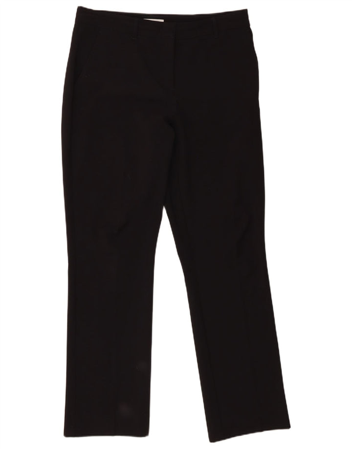 Max & Co. Womens Straight Chino Trousers W32 L30 Black