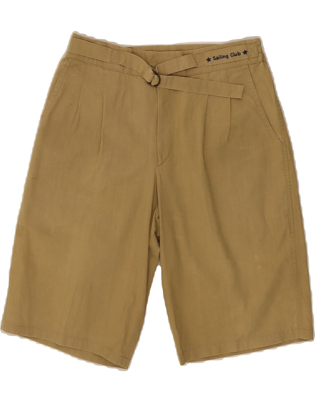 VINTAGE Womens Pegged Chino Shorts W28 Medium  Beige Cotton Vintage Vintage and Second-Hand Vintage from Messina Hembry 
