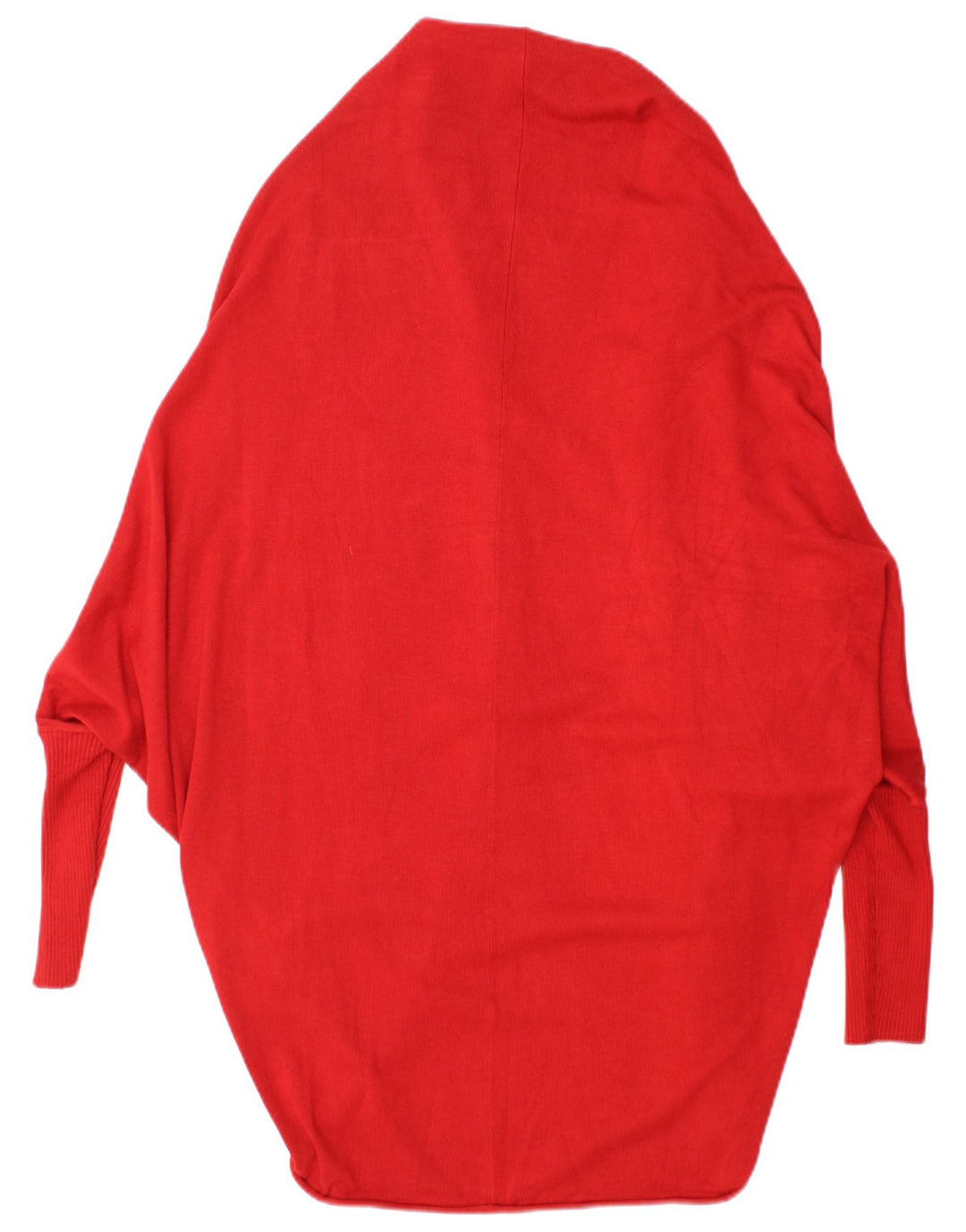 Zara Womens Oversized Longline Open Cardigan Sweater UK 14 Medium Red