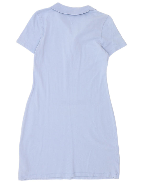 Tommy Hilfiger Womens Slim Fit Polo Dress UK 14 Large Blue Cotton