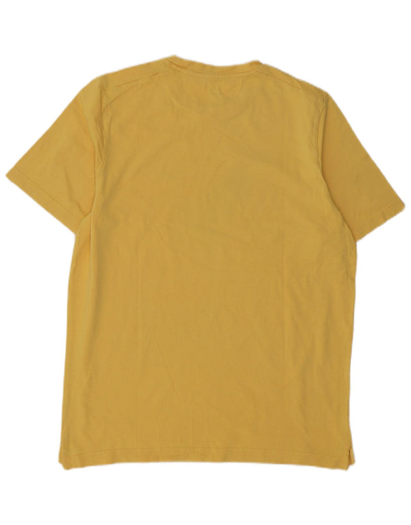PUMA Mens Graphic T-Shirt Top Large Yellow Cotton