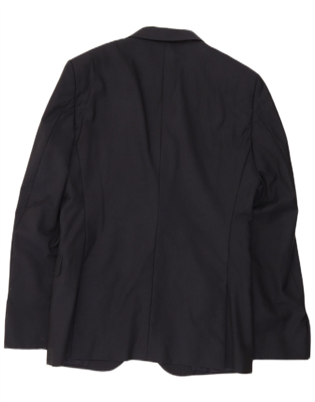 Calvin Klein Mens 2 Button Blazer Jacket IT 48 Medium Navy Blue Pinstripe