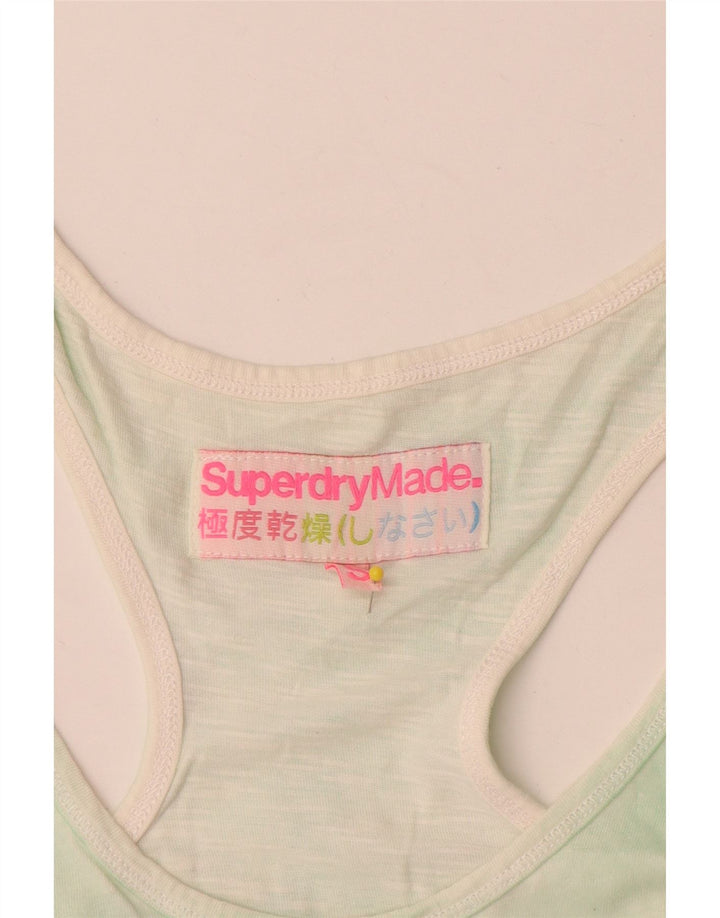 Superdry Womens Graphic T-Shirt Top UK 10 Small Multicoloured Tie Dye