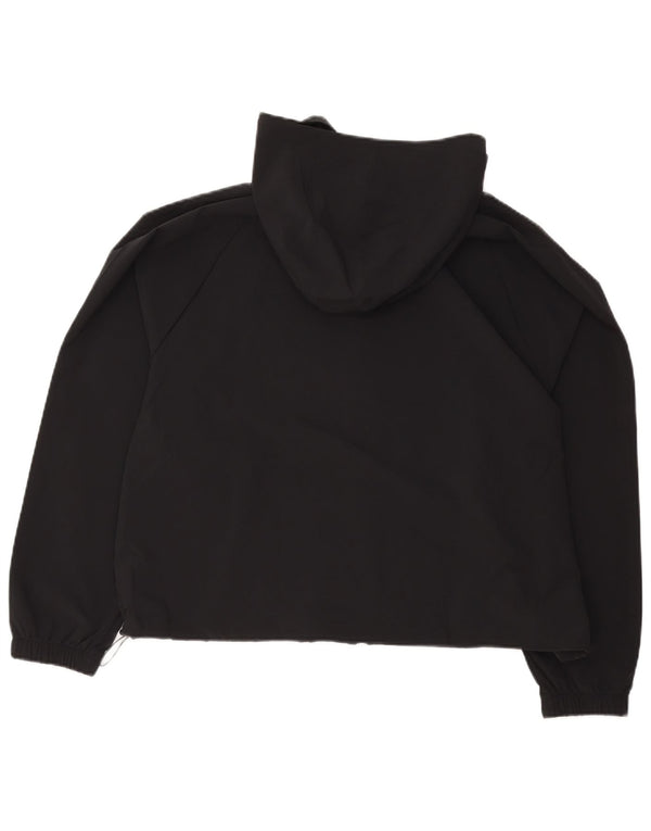 Under Armour Womens Graphic Hooded Tracksuit Top Jacket UK 16 Large Black