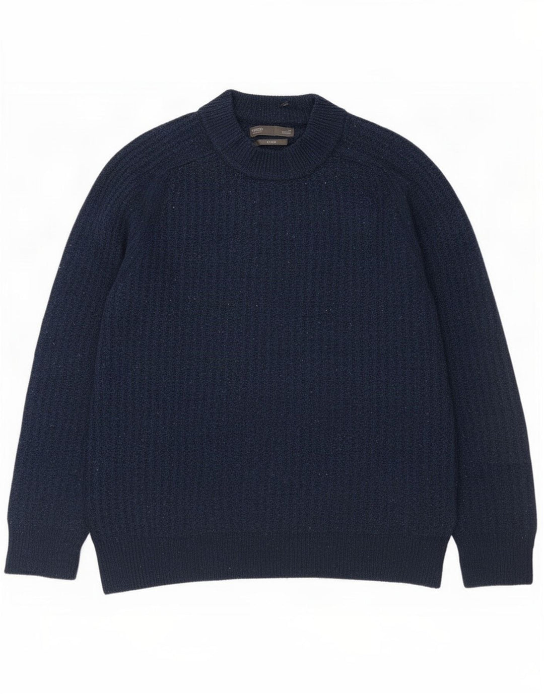 Marks & Spencer Mens Crew Neck Jumper Sweater Medium Navy Blue Flecked