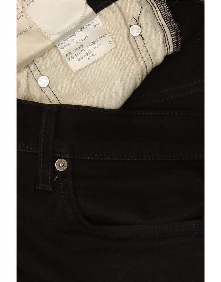 Levi's Mens 511 Slim Jeans W33 L29 Black Cotton