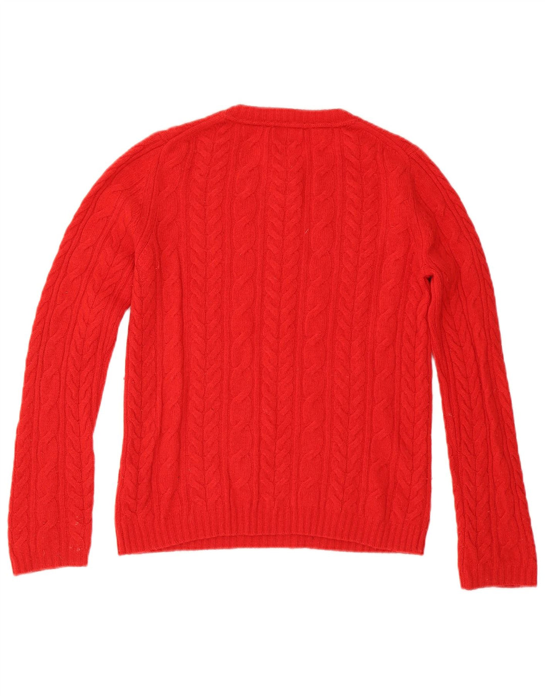 TOMMY HILFIGER Womens Crew Neck Jumper Sweater UK 10 Small Red Wool