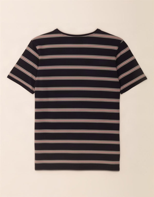 Billabong Mens T-Shirt Top 2XL Navy Blue Striped Cotton
