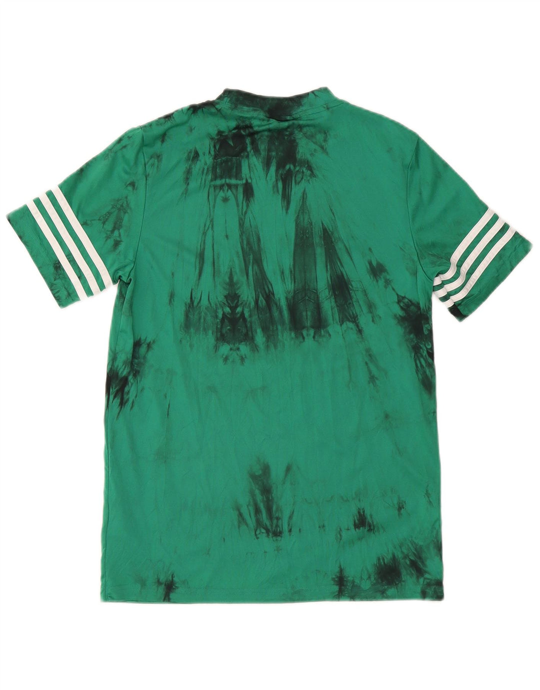 Adidas Mens T-Shirt Top XS Green Tie Dye Polyester