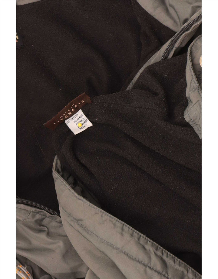 Napapijri Mens Bomber Jacket UK 40 Large Grey Nylon