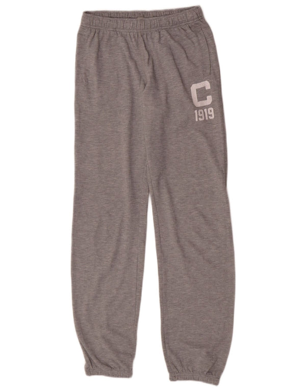 Champion Boys Graphic Tracksuit Trousers Joggers 13-14 Years XL Grey Cotton