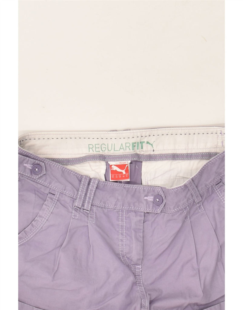 PUMA Womens Regular Fit Hot Pants UK 8 Small W30 Purple | Vintage Puma | Thrift | Second-Hand Puma | Used Clothing | Messina Hembry 