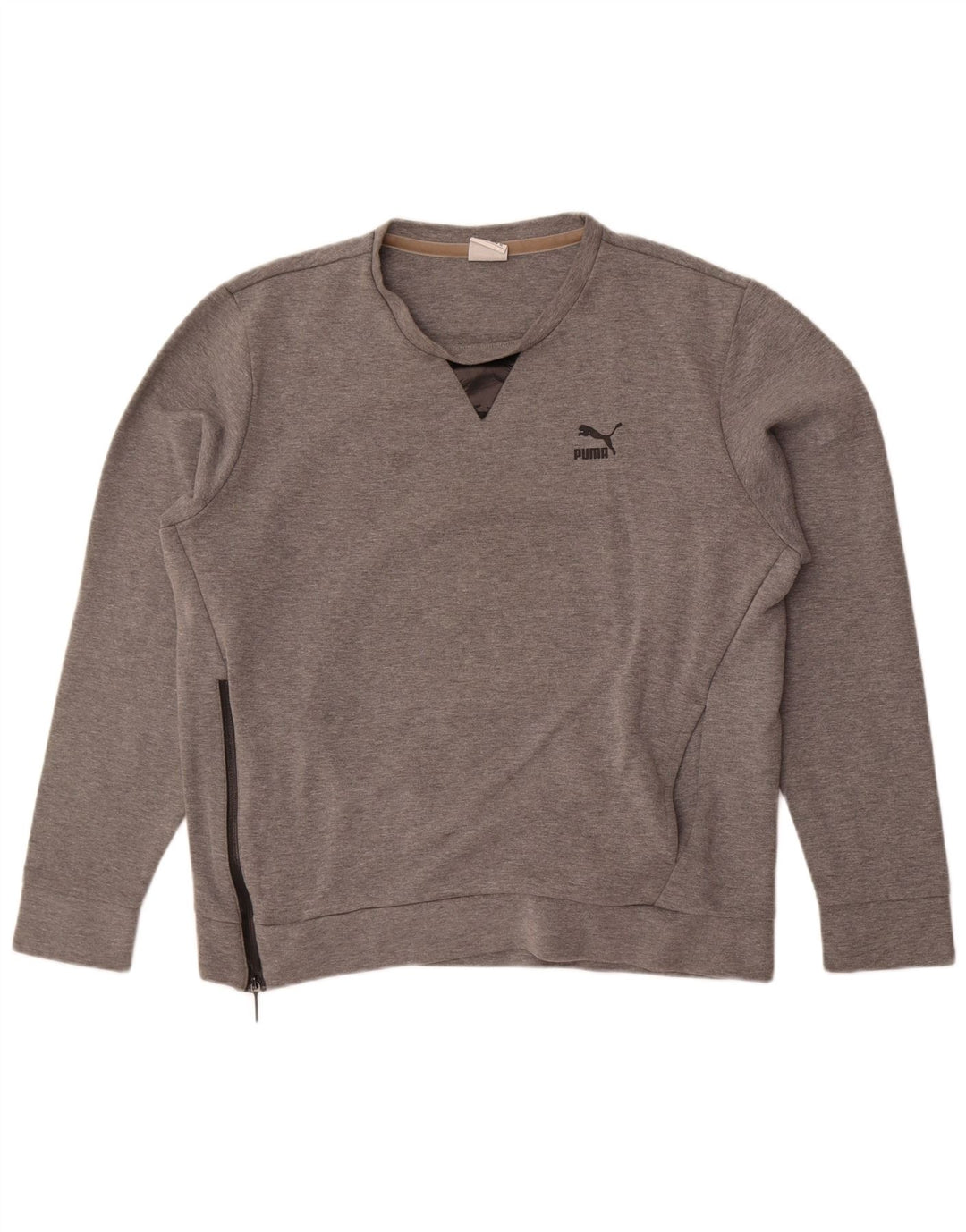 Puma Mens Graphic Sweatshirt Jumper XL Grey Cotton