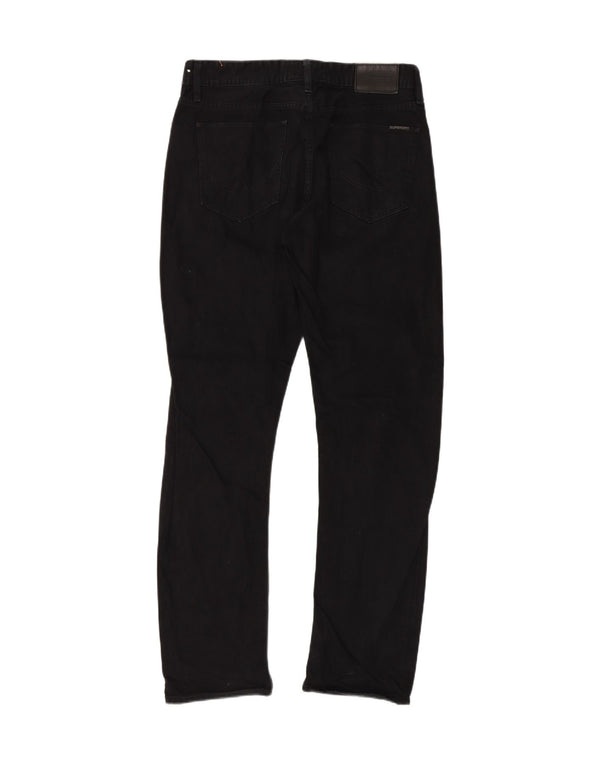 Superdry Mens Copperfill Loose Slim Jeans W34 L34 Black Cotton