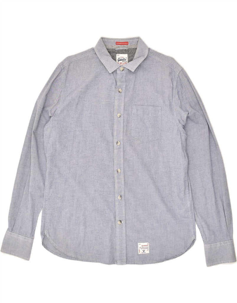 SUPERDRY Mens Shirt 2XL Grey Cotton | Vintage Superdry | Thrift | Second-Hand Superdry | Used Clothing | Messina Hembry 