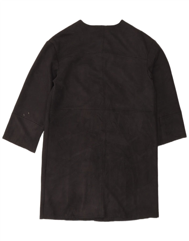 ZARA Womens Overcoat UK 14 Medium Black