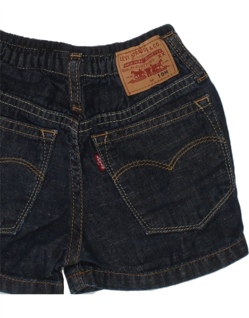 LEVI'S Baby Boys Denim Shorts 12-18 Months W18 Navy Blue Cotton | Vintage Levi's | Thrift | Second-Hand Levi's | Used Clothing | Messina Hembry 