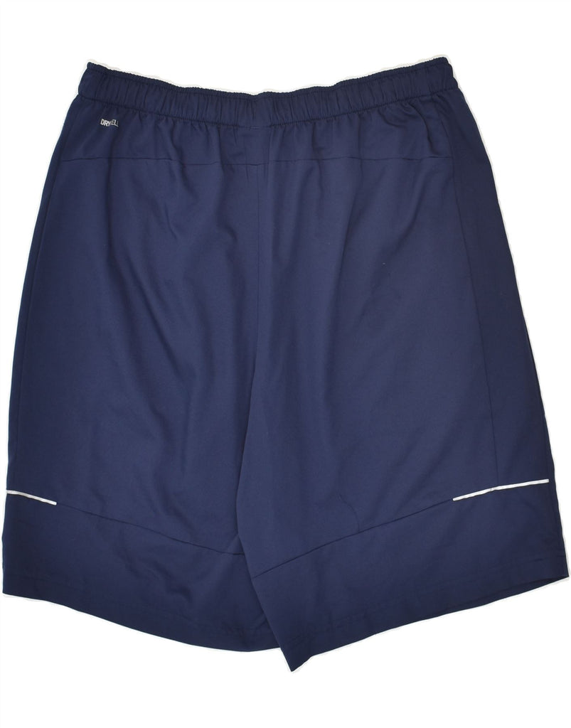 PUMA Mens Sport Shorts Large Navy Blue | Vintage Puma | Thrift | Second-Hand Puma | Used Clothing | Messina Hembry 