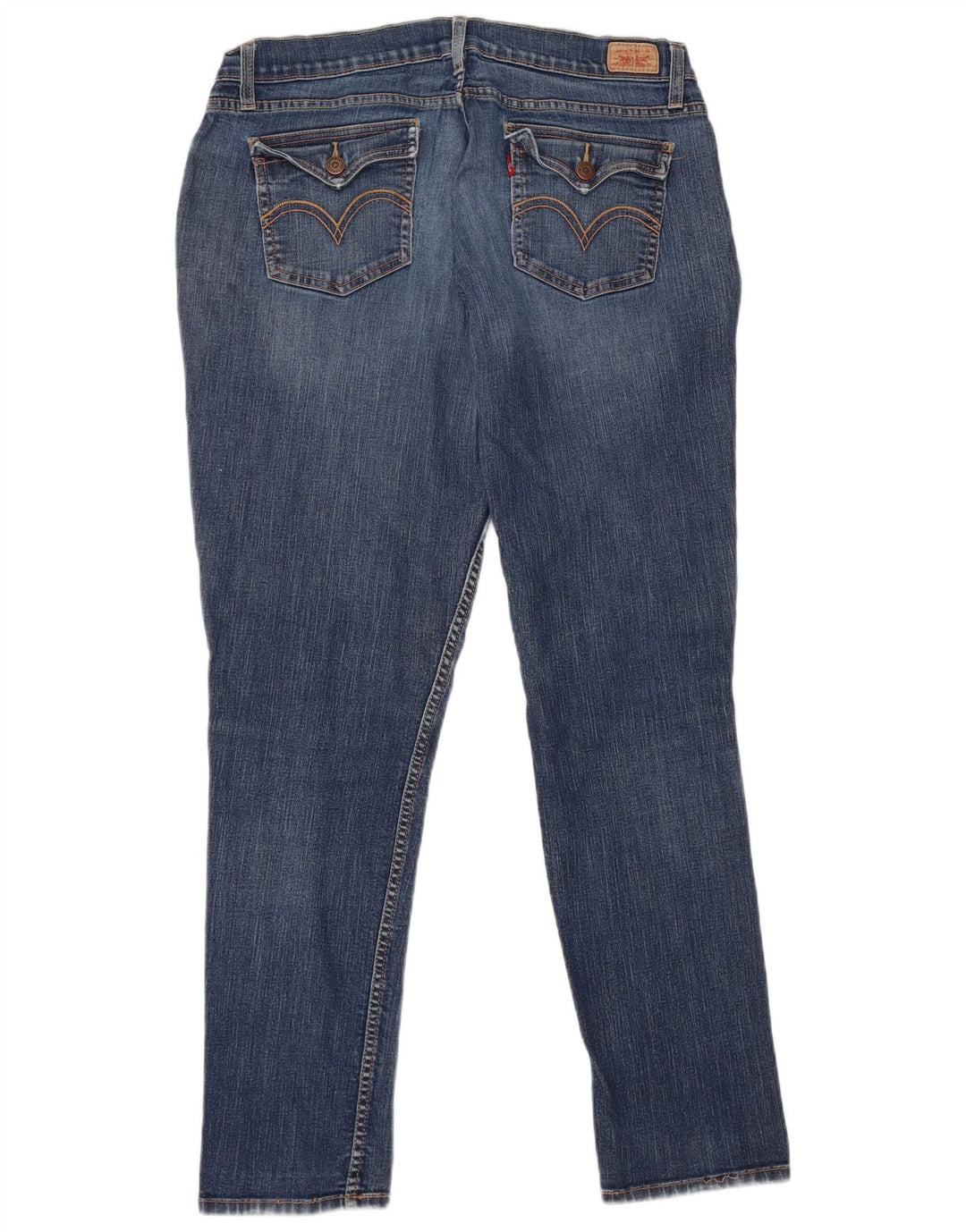Levi's Womens 524 Super Low Skinny Jeans W36 L31 Blue