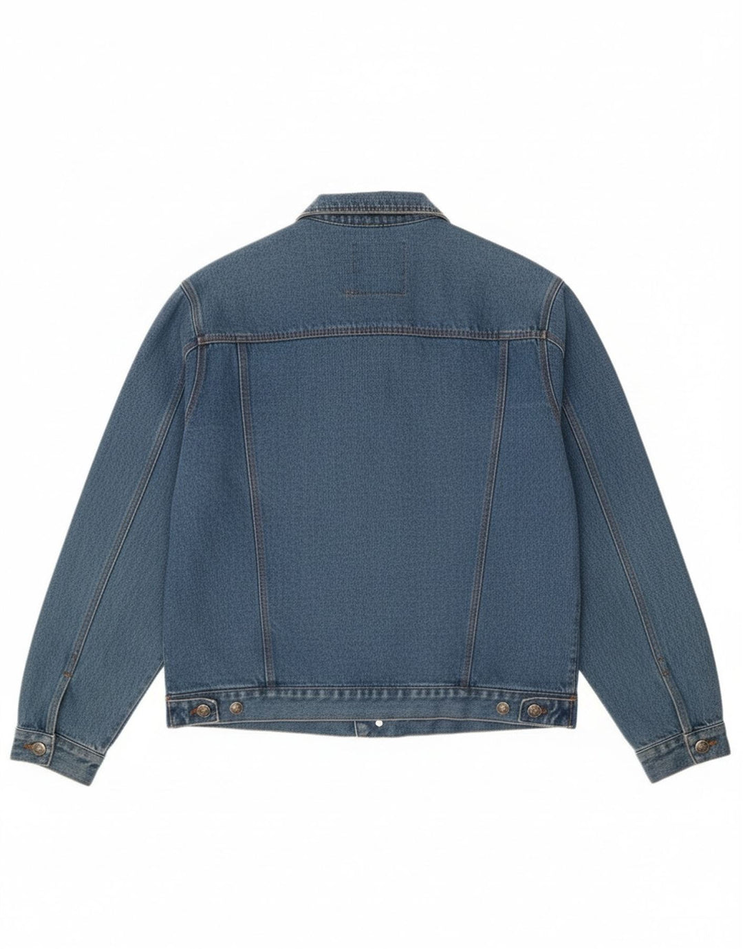 Vintage Mens Denim Jacket UK 42 XL Blue Cotton Classic