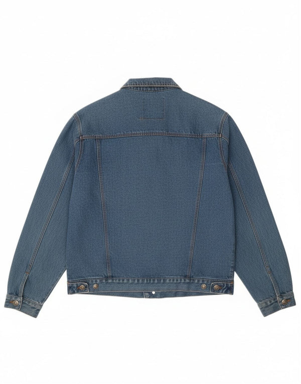 Vintage Mens Denim Jacket UK 42 XL Blue Cotton Classic