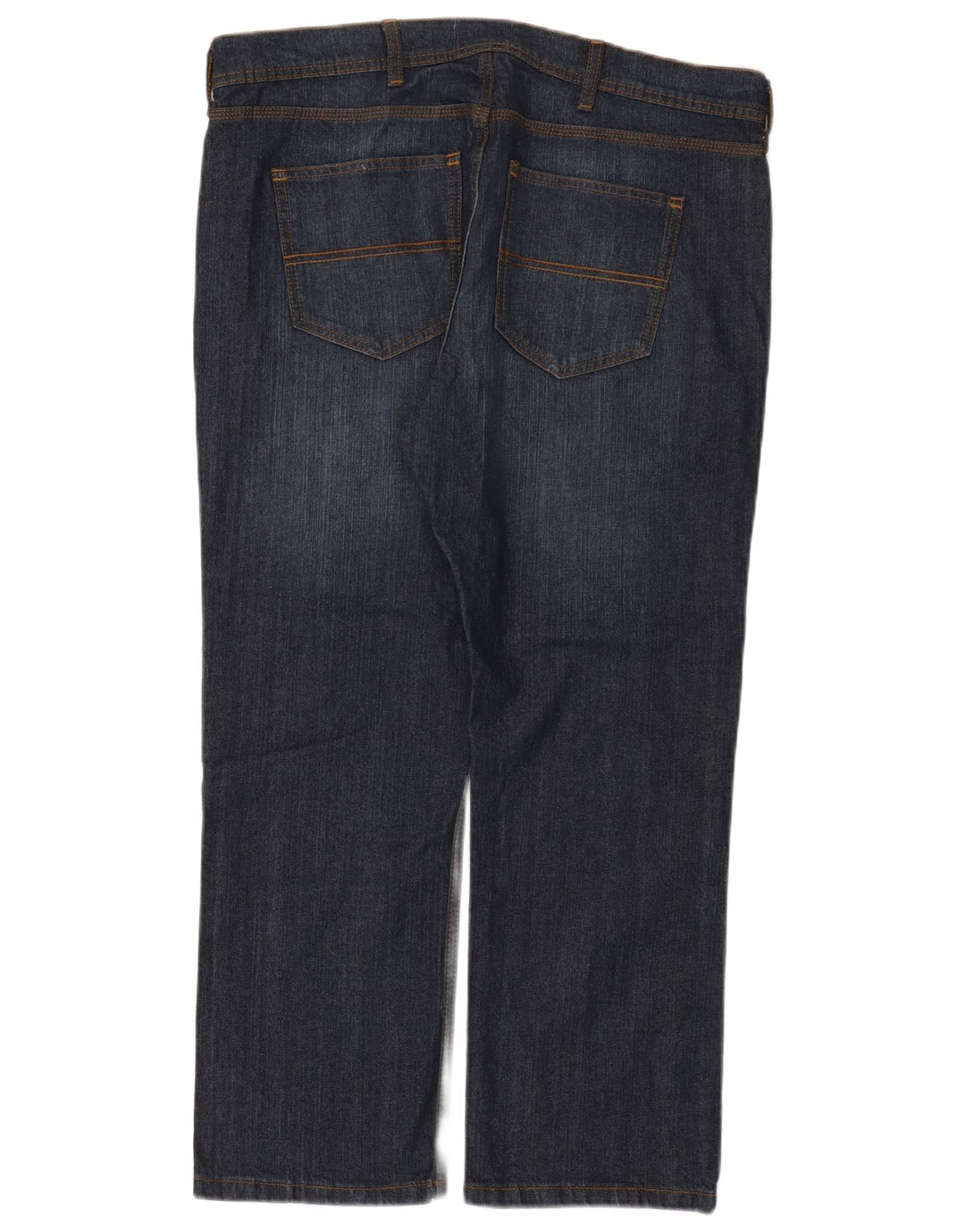 MARKS & SPENCER Mens Regular Fit Straight Jeans W38 L27 Navy Blue