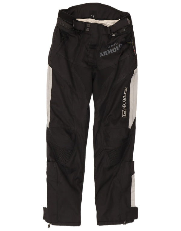 G-mac Mens Graphic Trousers Medium W32 L33 Black Colourblock Motorcycle