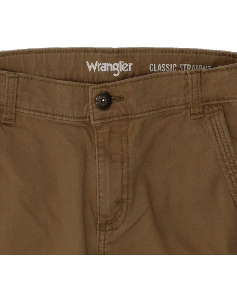 WRANGLER Boys Cargo Shorts 9-10 Years W24 Brown Cotton Vintage Wrangler and Second-Hand Wrangler from Messina Hembry 