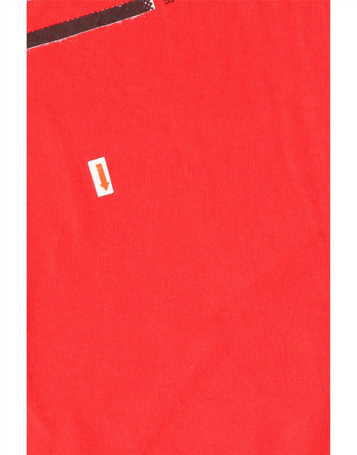 QUIKSILVER Mens Graphic T-Shirt Top XL Red Cotton
