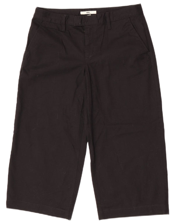 Vans Womens Capri Trousers US 5 Small W27 L20 Black Cotton