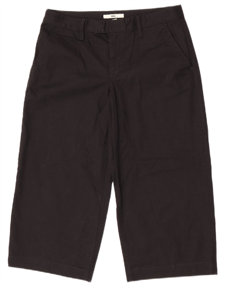 Vans Womens Capri Trousers US 5 Small W27 L20 Black Cotton