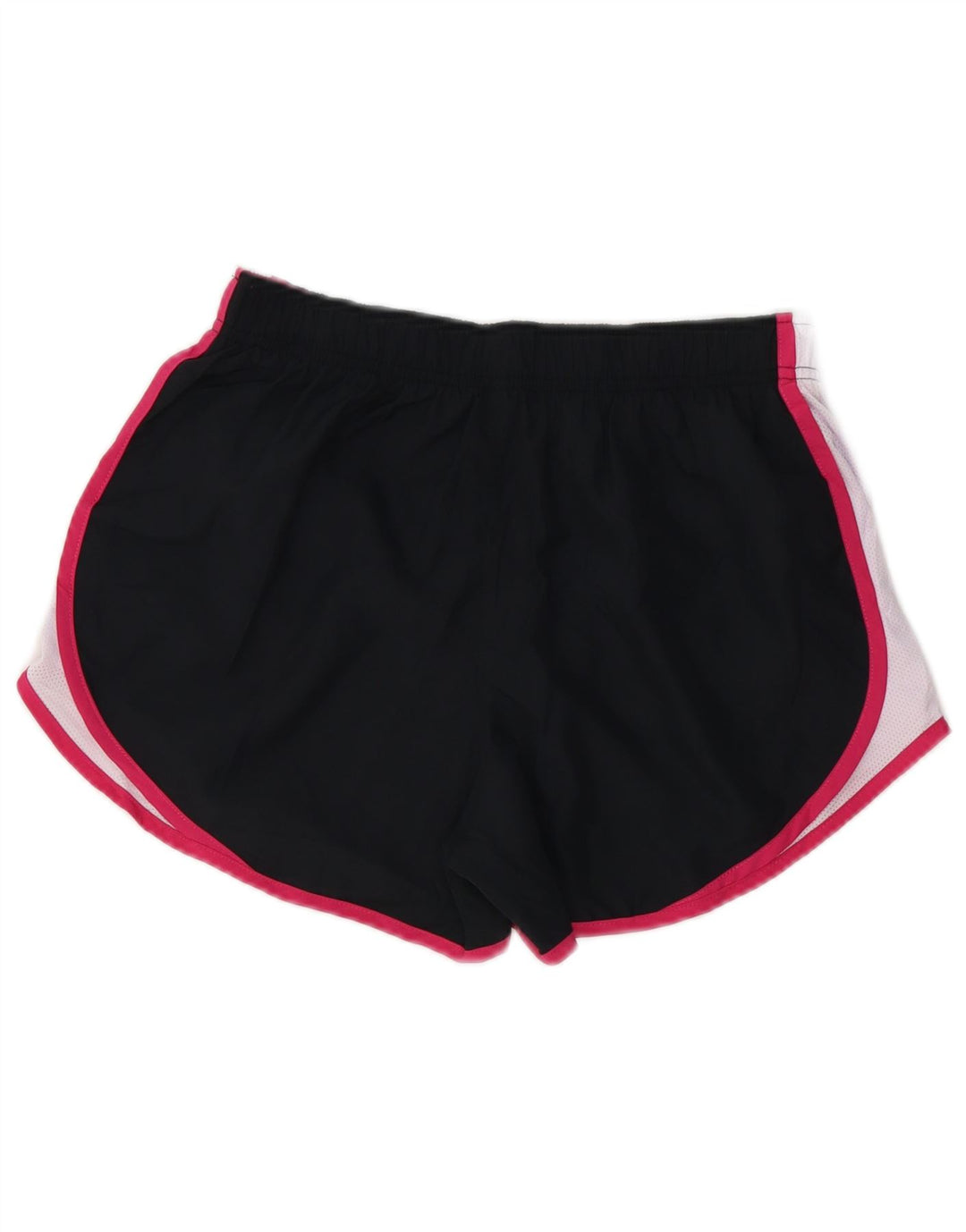 NIKE Womens Dri Fit Sport Shorts UK 8 Small  Black Colourblock Polyester