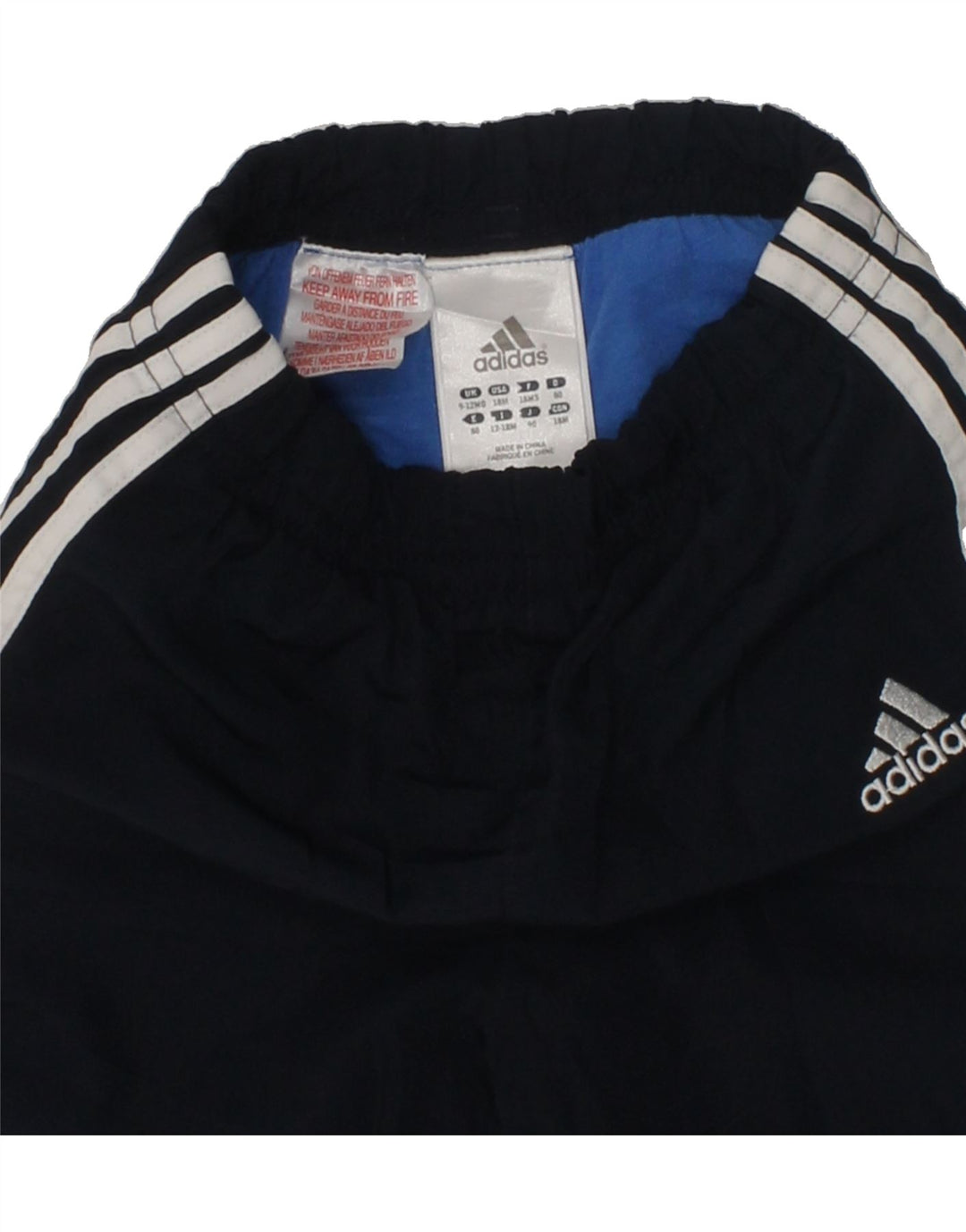 ADIDAS Baby Boys Joggers Tracksuit Trousers 9-12 Months Navy Blue | Vintage Adidas | Thrift | Second-Hand Adidas | Used Clothing | Messina Hembry 