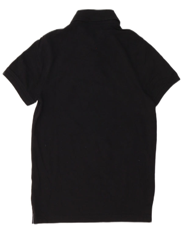Tommy Hilfiger Mens Slim Fit Polo Shirt XS Black Cotton