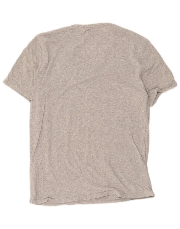 Adidas Mens T-Shirt Top Large Grey Cotton