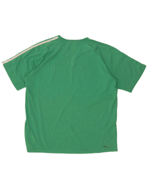 Adidas Mens Clima 365 T-Shirt Top XL Green Cotton