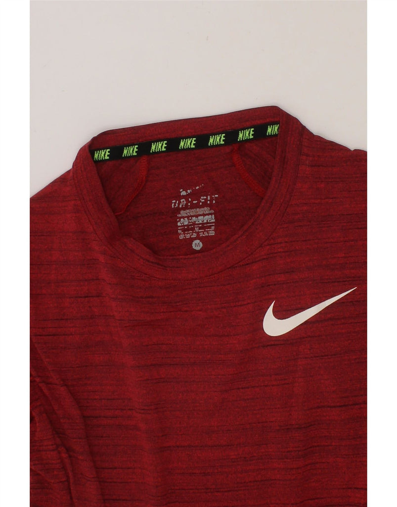 NIKE Boys Dri Fit T-Shirt Top 10-11 Years Medium Red Flecked Polyester Vintage Nike and Second-Hand Nike from Messina Hembry 