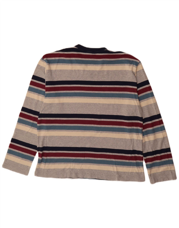 Fila Mens Top Long Sleeve XL Multicoloured Striped Cotton