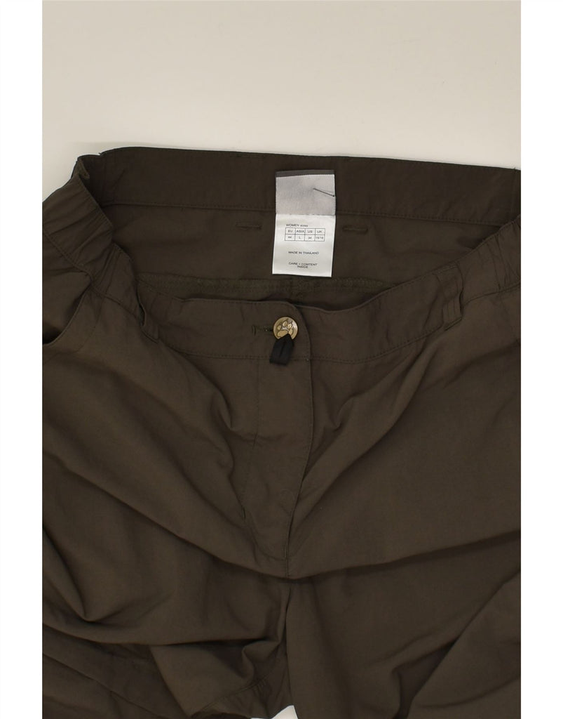 JACK WOLFSKIN Womens Casual Trousers UK 16/18 Large W32 L32  Brown | Vintage Jack Wolfskin | Thrift | Second-Hand Jack Wolfskin | Used Clothing | Messina Hembry 