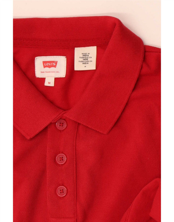 Levi's Mens Polo Shirt Medium Red
