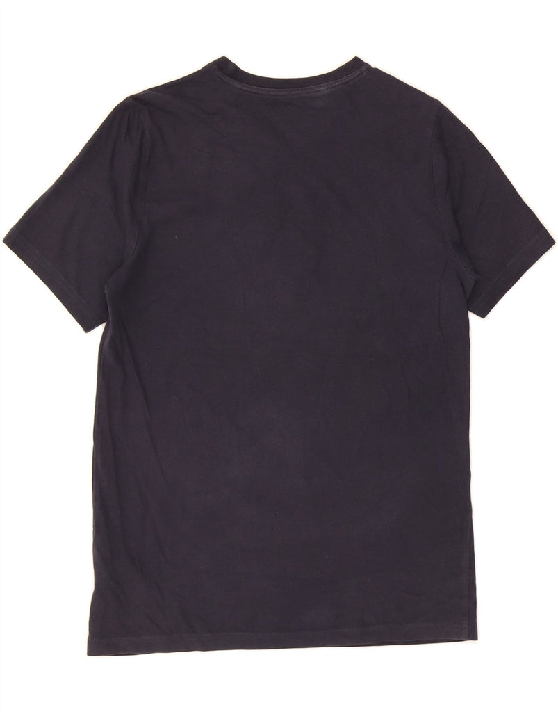 ADIDAS Boys Graphic T-Shirt Top 13-14 Years Navy Blue Cotton Vintage Adidas and Second-Hand Adidas from Messina Hembry 