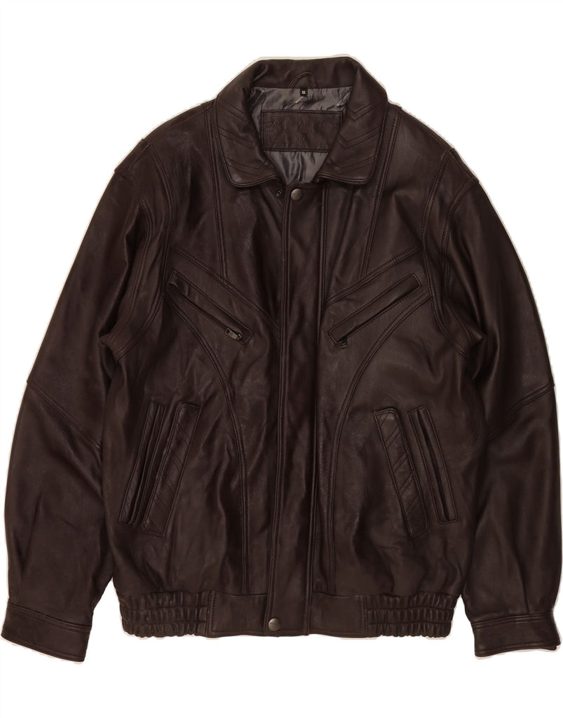 WESTBURY Mens Leather Jacket IT 52 XL Brown Leather Vintage WESTBURY and Second-Hand WESTBURY from Messina Hembry 