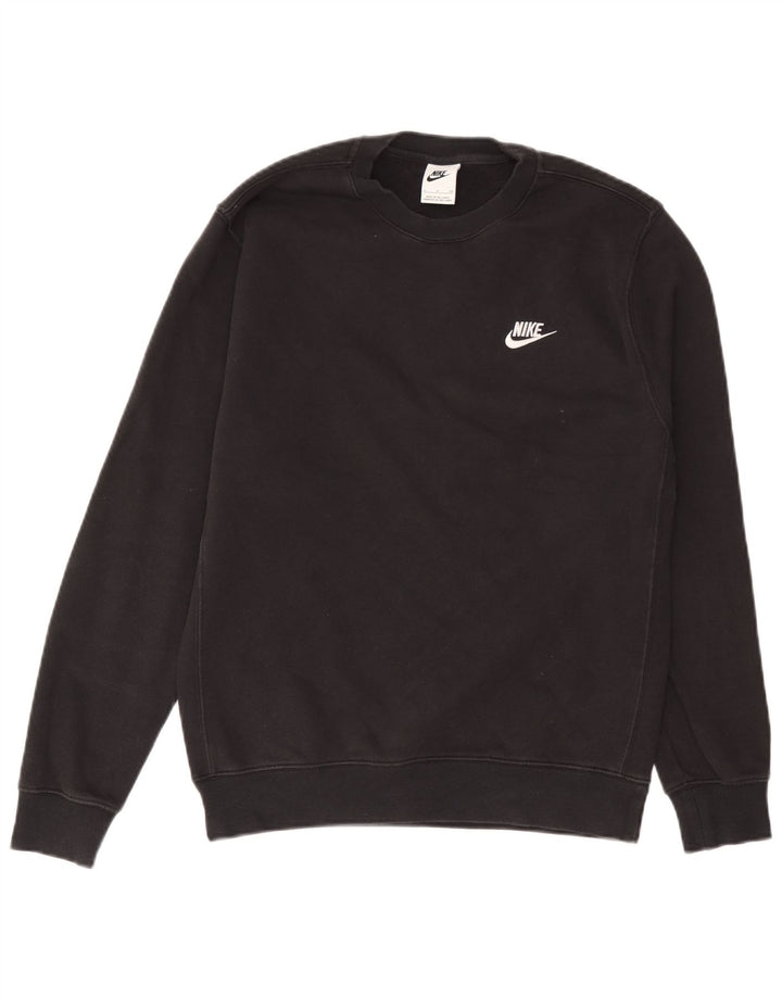 Nike Mens Sweatshirt Jumper Small Black Cotton