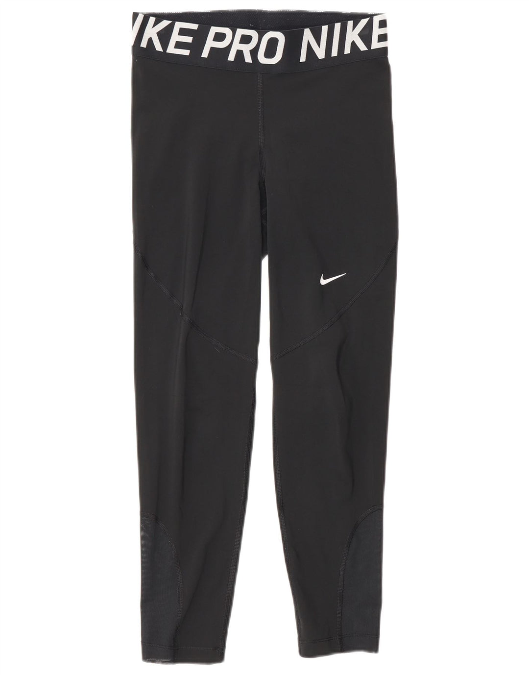 Nike Womens Graphic Leggings Small Black Polyester Sports