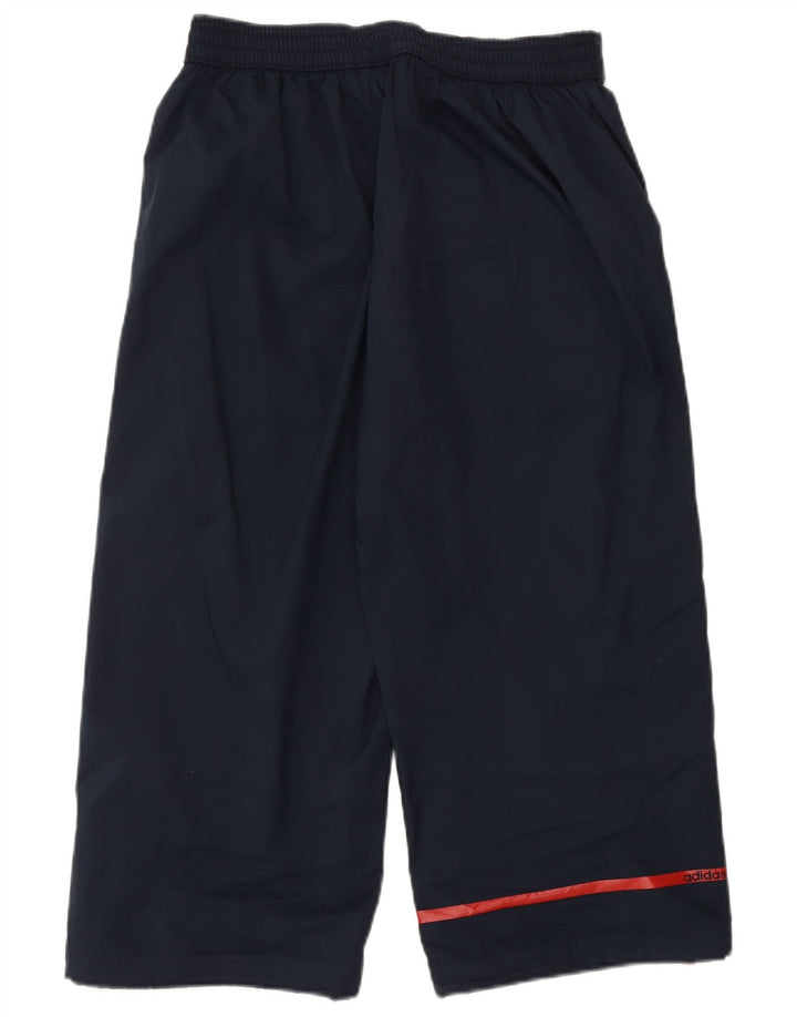 Adidas Boys Capri Tracksuit Trousers 13-14 Years Navy Blue Polyester