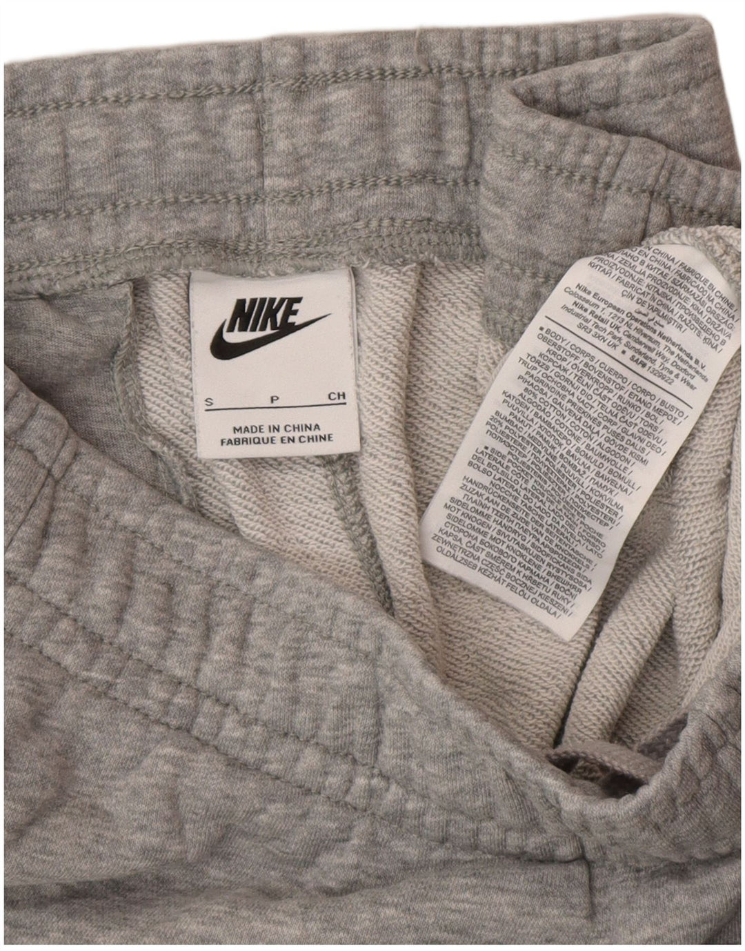 Nike Mens Tracksuit Trousers Joggers Small Grey Cotton