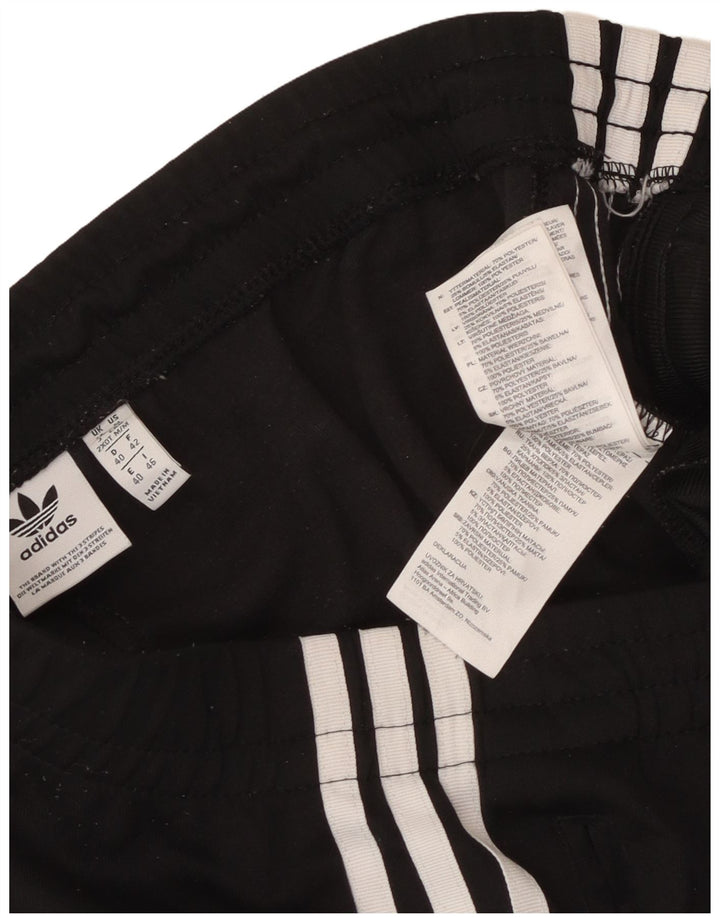 Adidas Womens Tracksuit Trousers UK 14 Medium Black Cotton