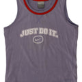 NIKE Boys Graphic Vest Top 12-13 Years Large Navy Blue