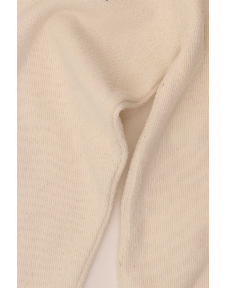 Zara Womens Crew Neck Jumper Sweater UK 14 Medium White Polyester